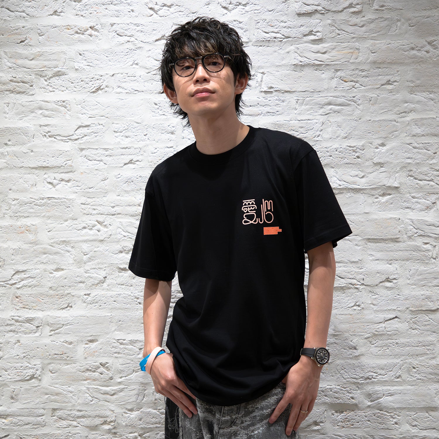 肌触りがいい 愛心 Tシャツ 川崎鷹也公式オンラインショップ – [ブラック] ミュージシャン
